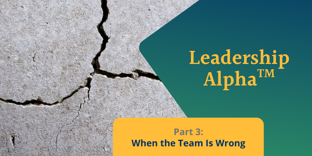 When the Team Is Wrong, Even the Right Leader Cannot Save It